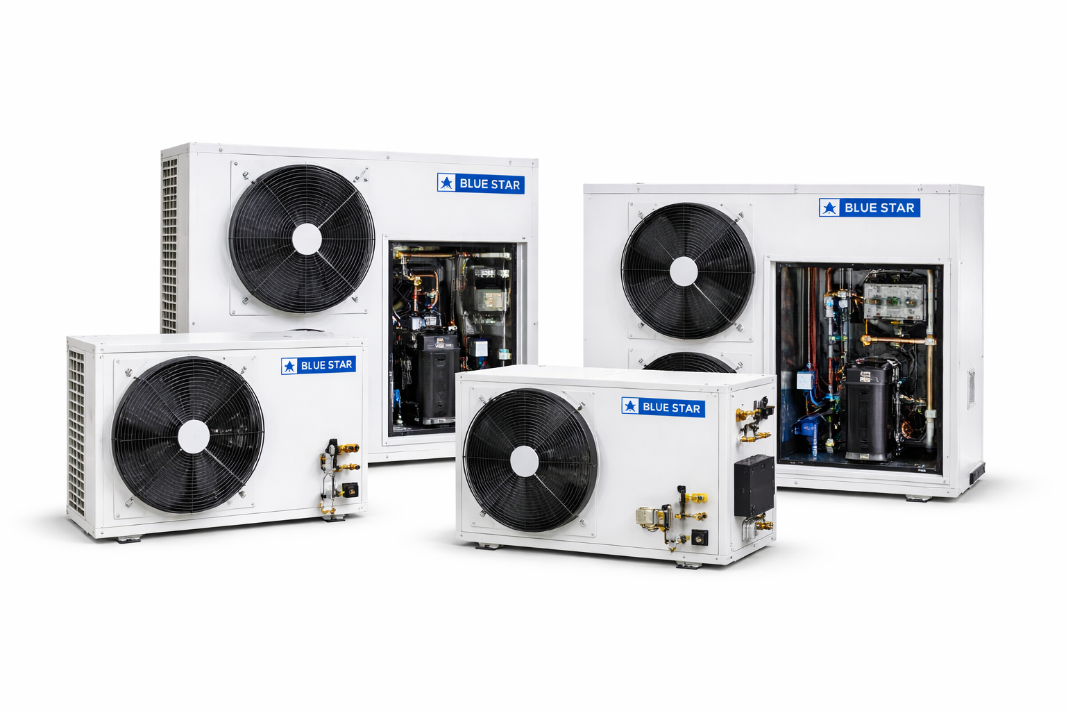 Condensing units for refrigeration applications